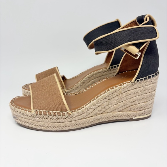 Franco Sarto Espadrille Wedge Sandal 8 - Picture 3 of 7